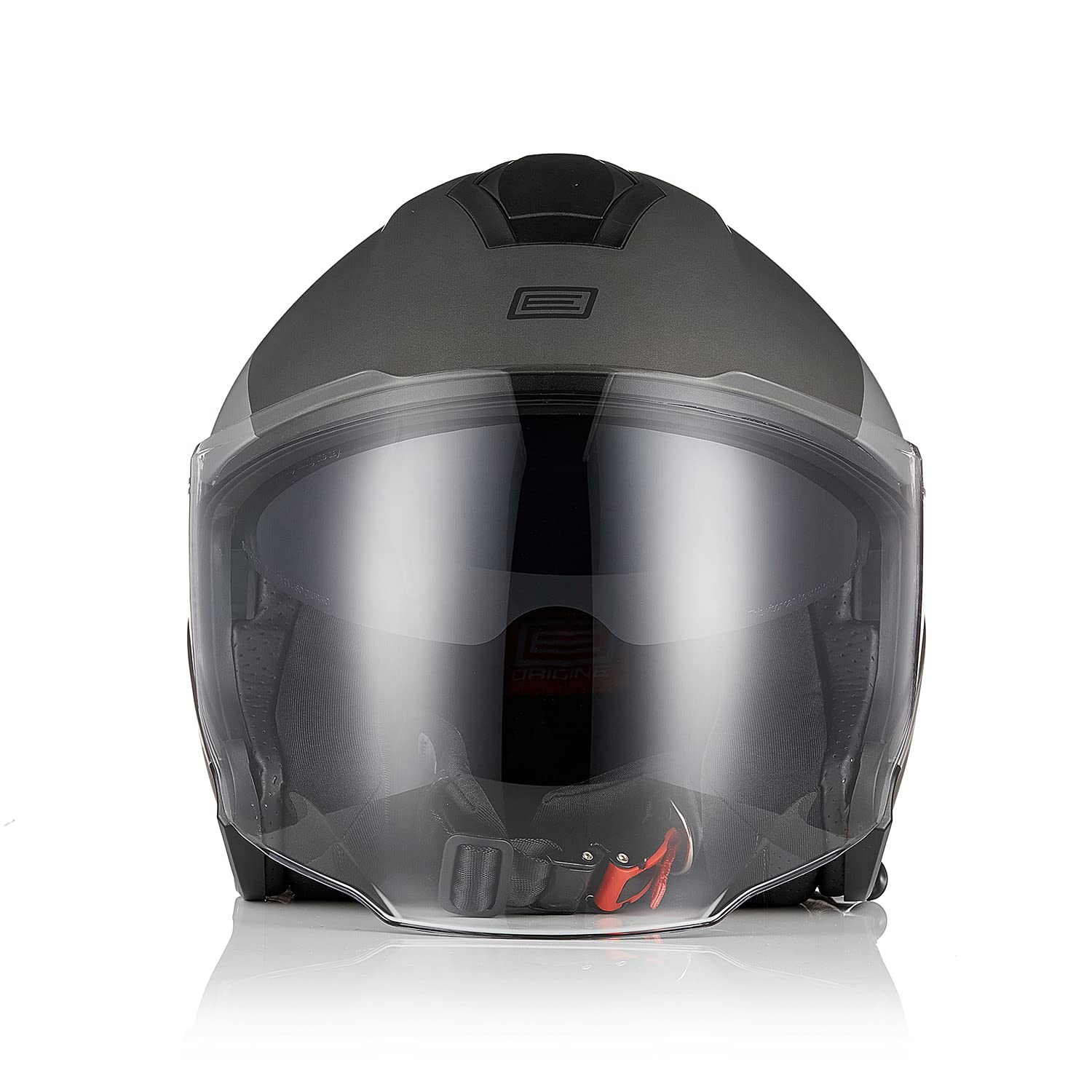 ORIGINE Casco Moto Jet Casco Moto Abierto Scooter para Mujer Hombre Adultos con Doble Visera Homologado ECE