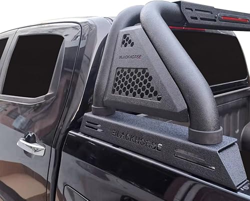 Miniatura 5 de Black Horse Off Road Classic Pro - Barra antivuelco modular texturizada negra compatible con Nissan Frontier RB07MT 2005-2021