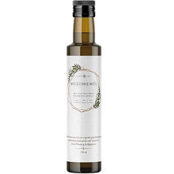 Nordic Pure wheat germ oil Cold pressed with spermidine and lots of vitamin E wheat germ mechanically pressed 250 ml