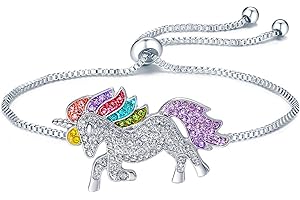 Princess Rainbow Unicorn Girl's Charm Necklace