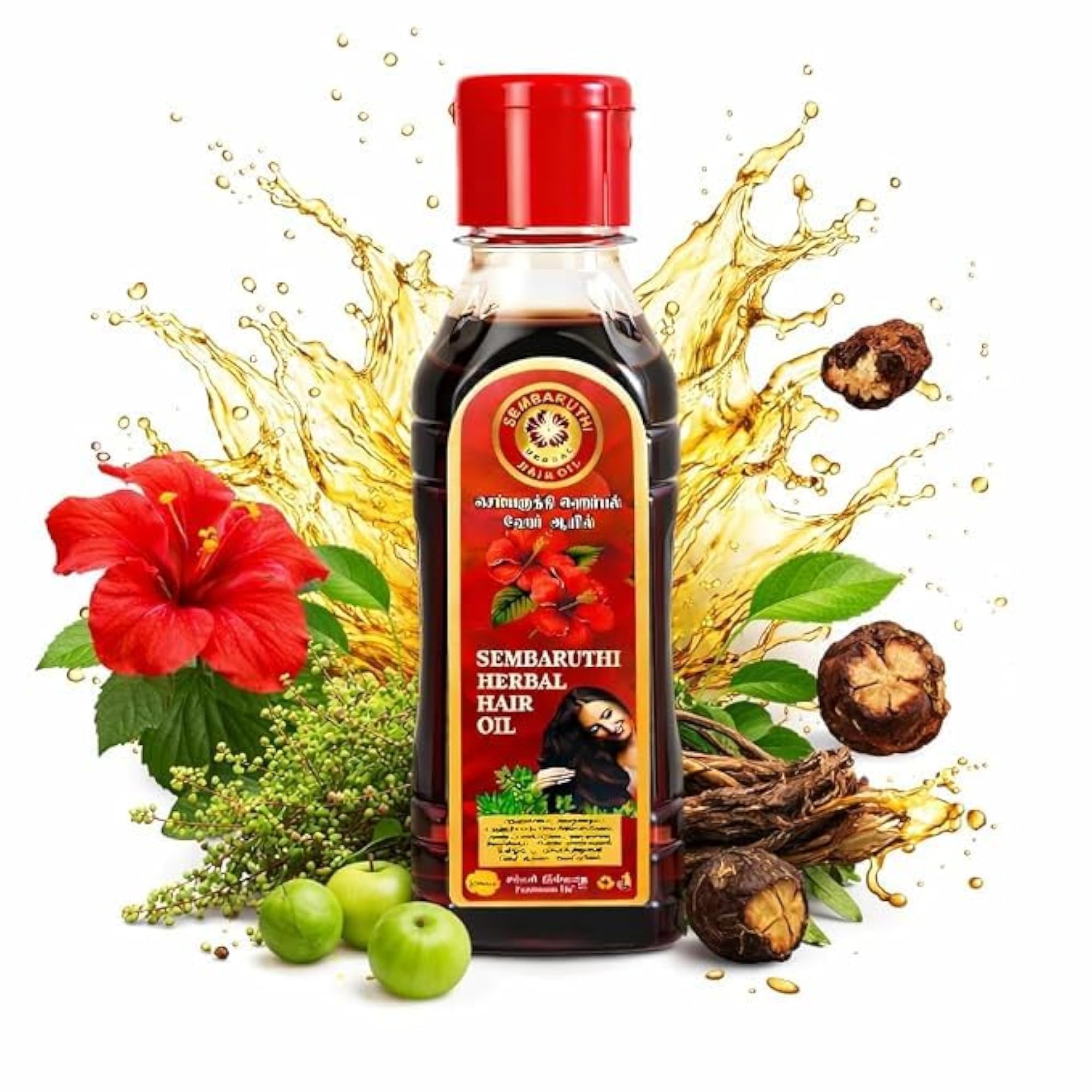 Hibiscus Hair Oil & Shikakai Powder Combo Set