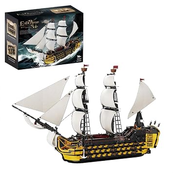 Miabrixbrix Endeavor Pirate Ship Model Building Set Length 84cm 2475pcs