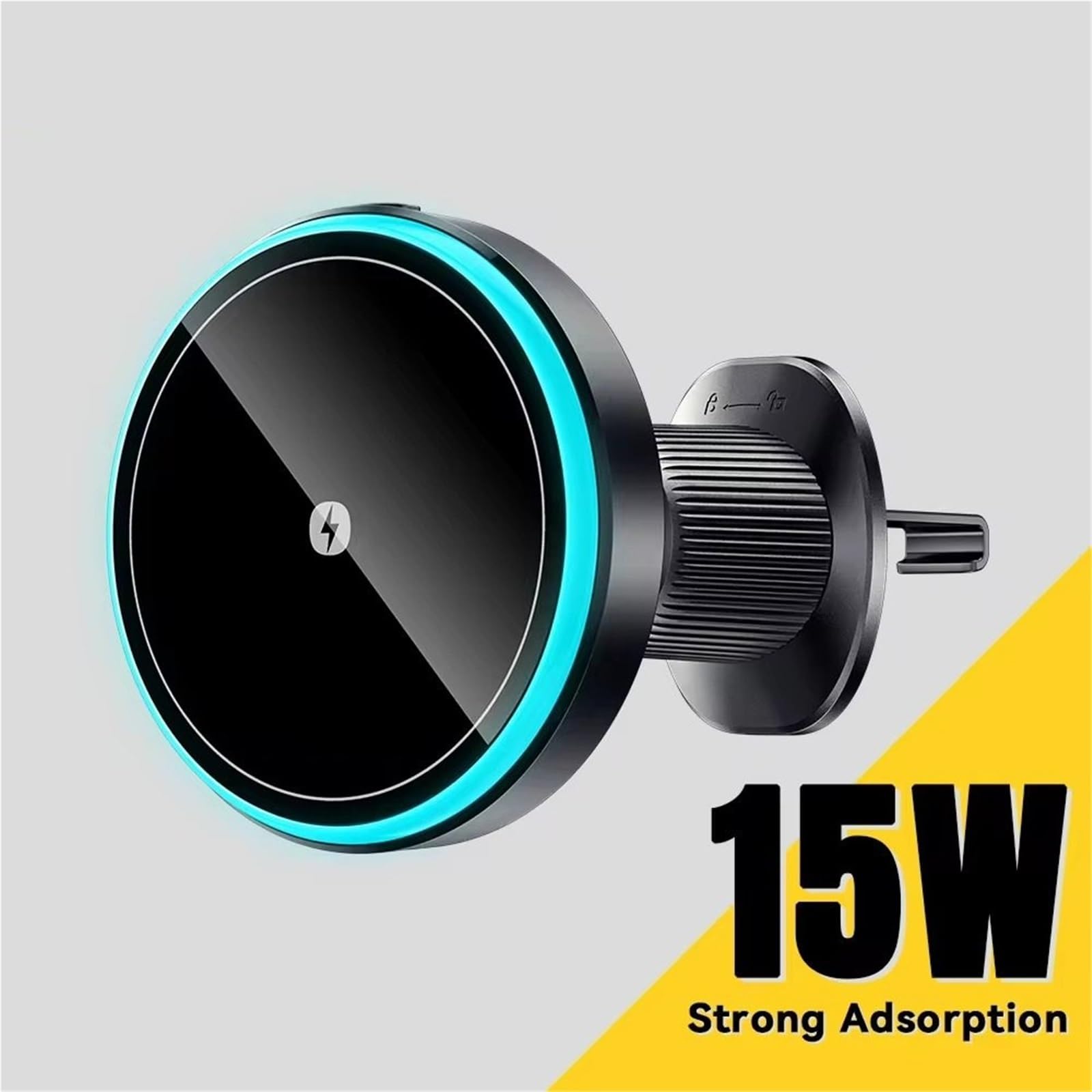 Magnetyczny uchwyt samochodowy na telefon 15 W bezprzewodowa ładowarka do iPhone'a 15 14 13 Pro Max Uchwyt samochodowy do ładowarki(Combination Model)