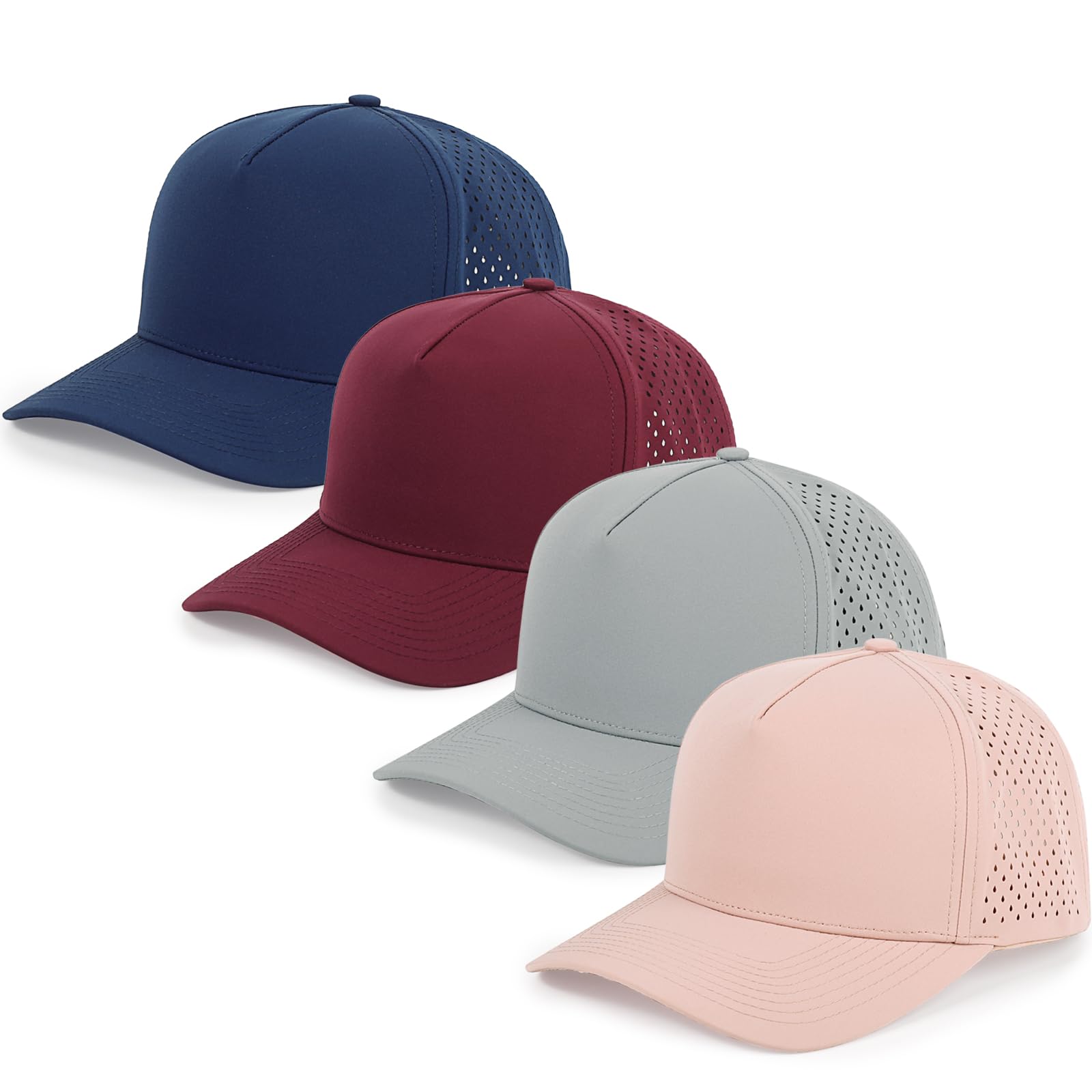 HH HOFNEN Gorra de béisbol de secado rápido con malla a presión, protección solar y lluvia, gorra de pelota de golf para hombres y mujeres