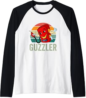 Gas Guzzler Tshirt Funny High Gas Prices Tee Gas Pump Meme Raglan Baseball Tee