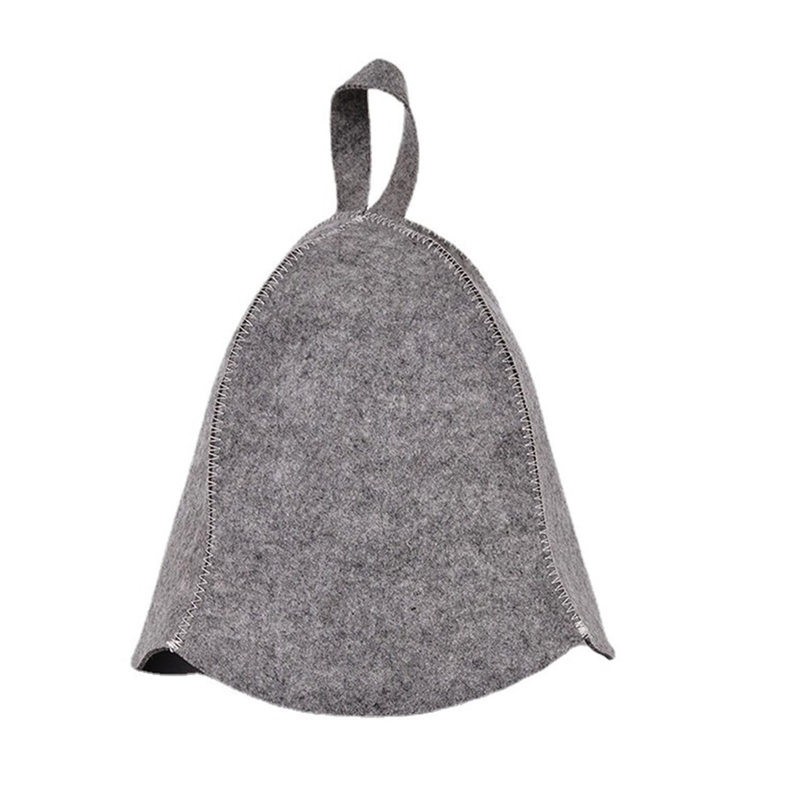 Yhplxyuus Anti Heat Sauna Hat Breathable Pad Thicken Felt Shower Cap Hair Turban Sauna Bathroom Supplies Quickly Towel Drying Hat Shower Cap