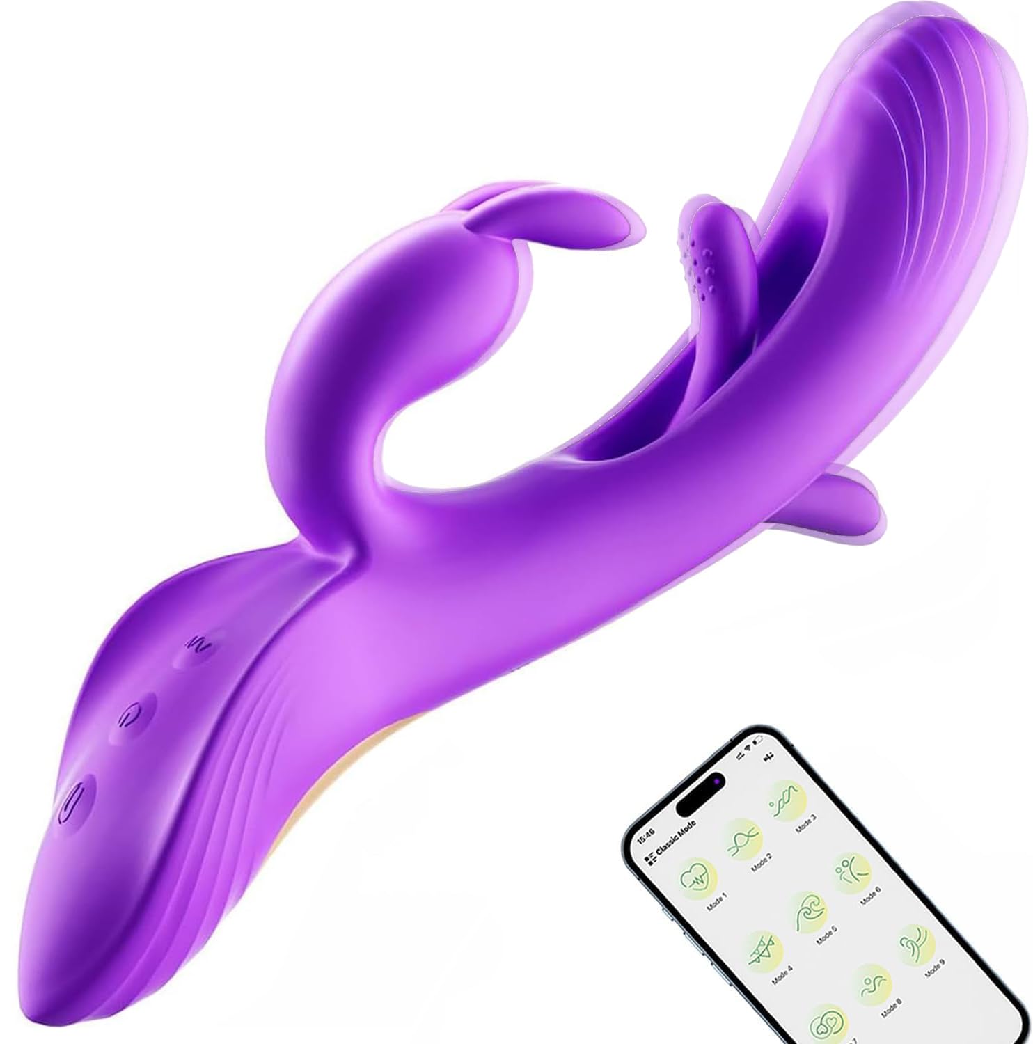 Vibradores Punto G para Mujer Juguetes Eróticos Dildo, con 7 Vibradores Lamidas Golpeteos Juguetes Eróticos para Pareja Sexuales, Consoladores para Mujer con App, Juguetes Sexuales Mujer Hombre Pareja