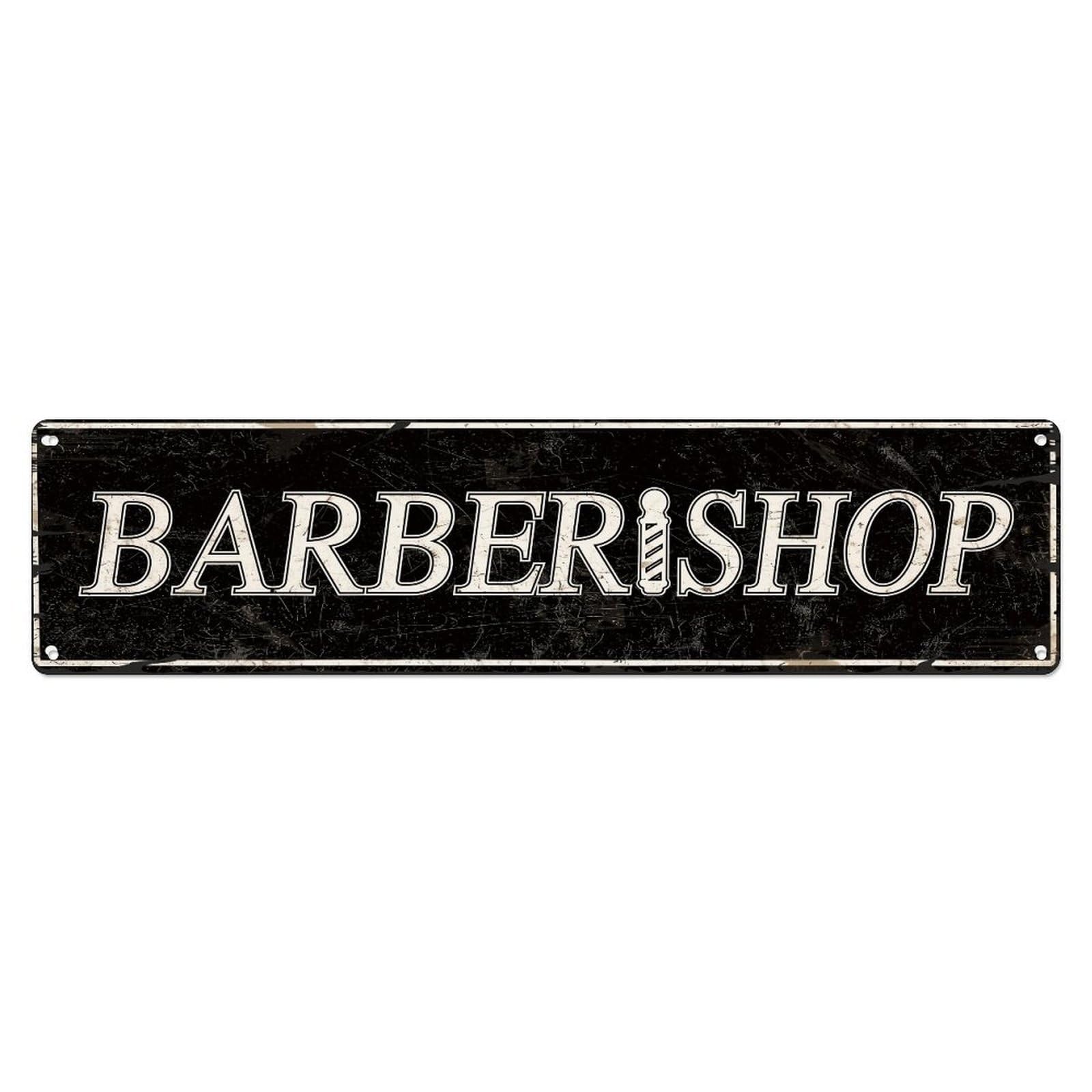 Barber Shop Sign Pattern Metal Tin Sign Plaque