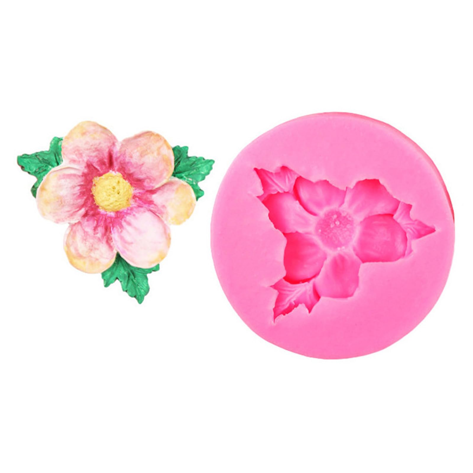 Tsophreniq Leaves Flower Silicone Molds for Epoxy Resin Chocolate Cake Baking Easy Demolding Soap Clay Mold