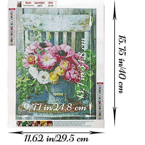 Septo 5D Diamond Painting Kits For Adults,Diamond Art With Full Tools Accessories,Exquisite Flowers Inlaid With Crystal And Diamond,Perfect For Home Wall Decor(12X16Inch) #TOP2