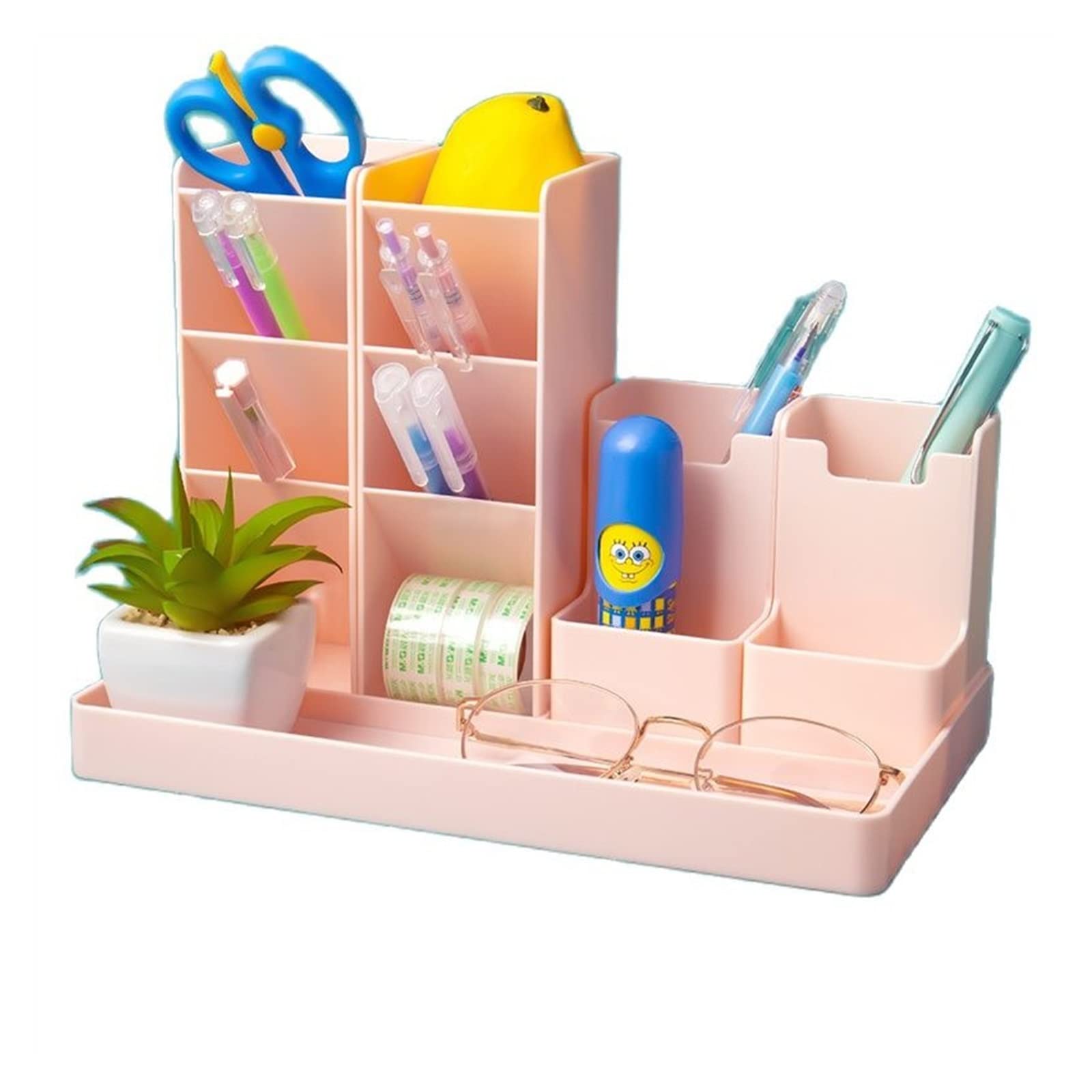 Stifteköcher Stiftbecher Große Kapazität, süßes Schreibtischzubehör, Stifthalter, Bleistift-Aufbewahrungsbox, Desktop-Organizer, Ständer, Schule, Büromaterial Stifteköcher Schreibtisch ( Color : A-blu