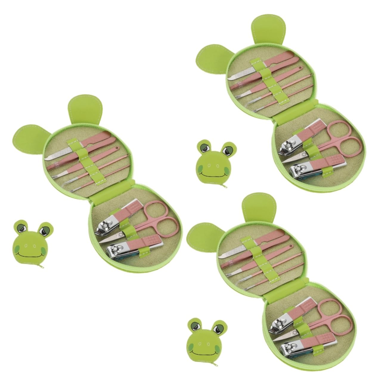Beavorty 3 Juegos De Tijeras De Uñas De Dibujos Animados Herramientas De Cuidado De Aseo Kit De Tamaño De Viaje Para Mujeres Herramientas De Pedicura Cortauñas Profesionales Duraderas