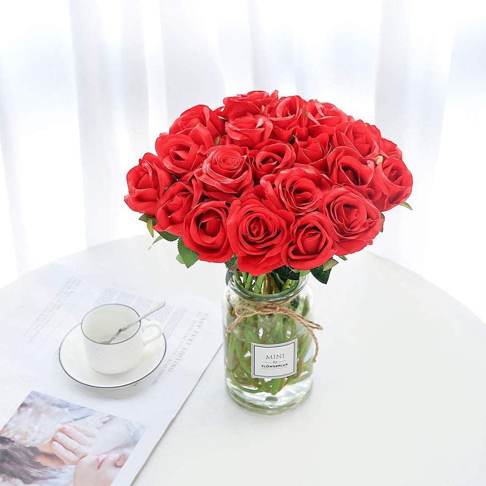JOYHAZE 12 Pcs Artificial Roses - Image 3