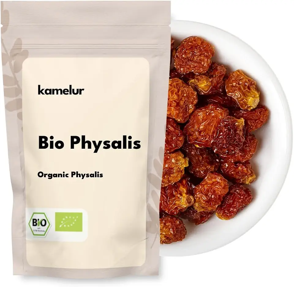 Kamelur 1kg BIO Physalis getrocknet - sonnengereifte Trockenfrüchte in bester Bio-Qualität, ungeschwefelt und ungezuckert