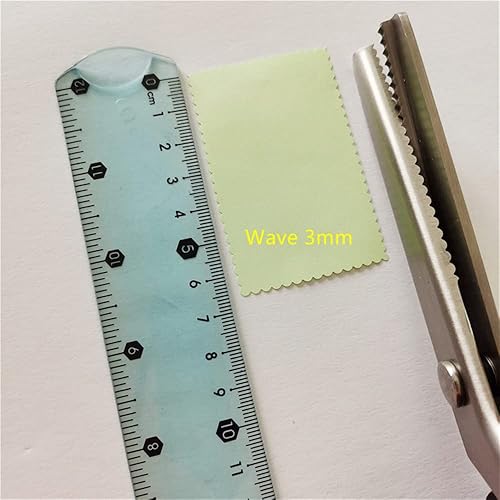 Miniatura 14 de Tijeras de coser de acero inoxidable, cuchillas dentadas y festoneadas, 11 tamaños de 0.08 a 0.70 pulgadas, herramienta de corte profesional