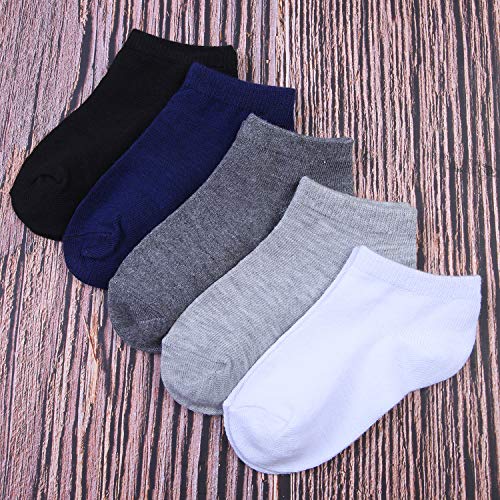 Cooraby 15 Pack Kids' Half Cushion Low Cut Athletic Ankle Socks Boys Girls Ankle Socks #TOP3