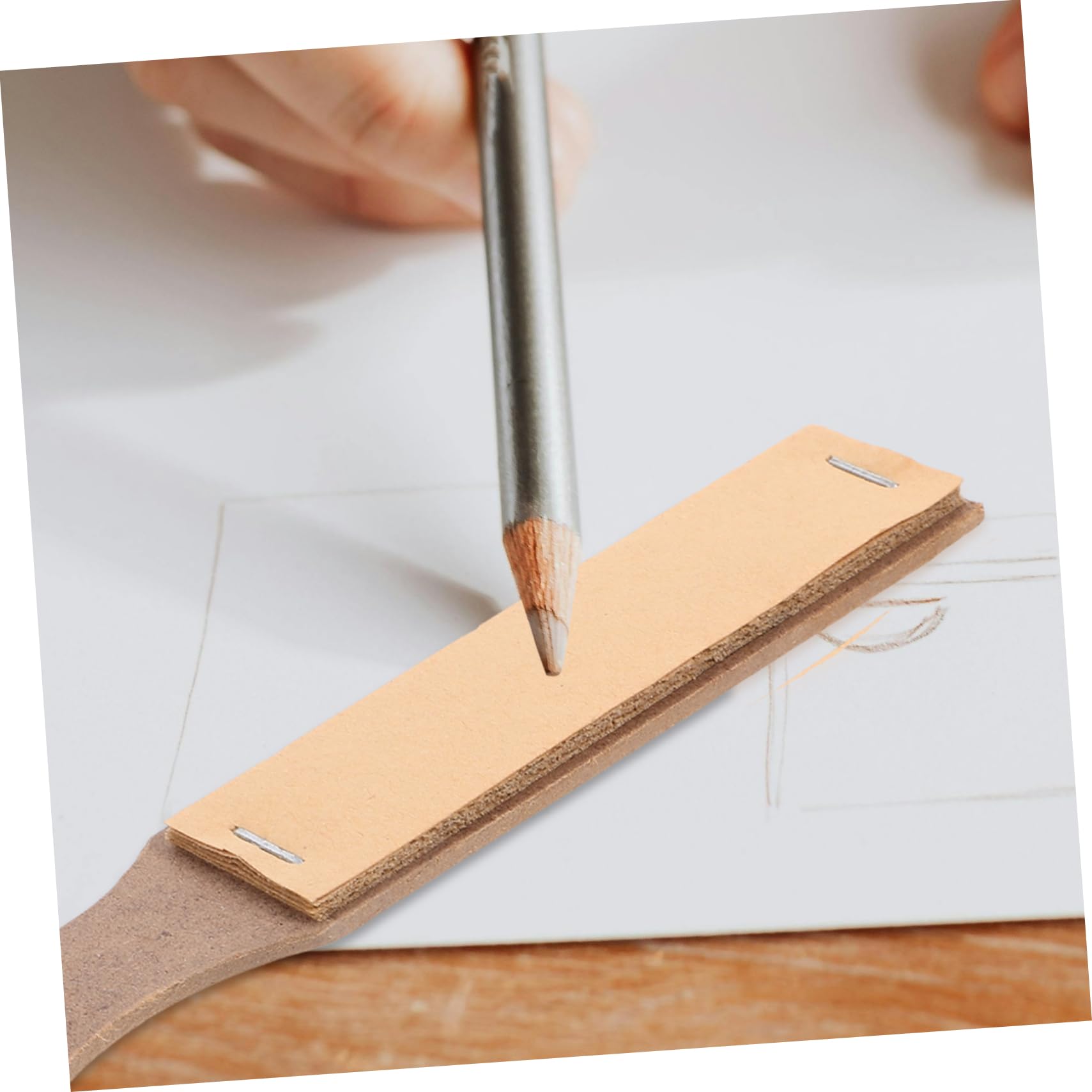 LALAFINA 40stücke Teiliges Schleifpapier-bleistift Künstler Und Schüler Leicht Transportierbar Zum Skizzieren Und Zeichnen Praktische Sandpapier-block-anspitzer Für Täglichen Gebrauch