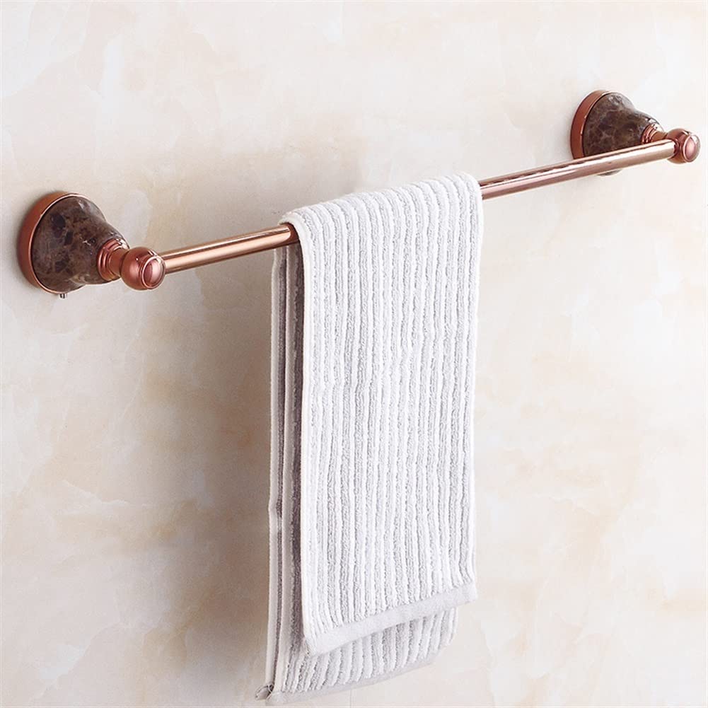 Porte-serviettes de salle de bain rétro en cuivre rose pour un design haut de gamme