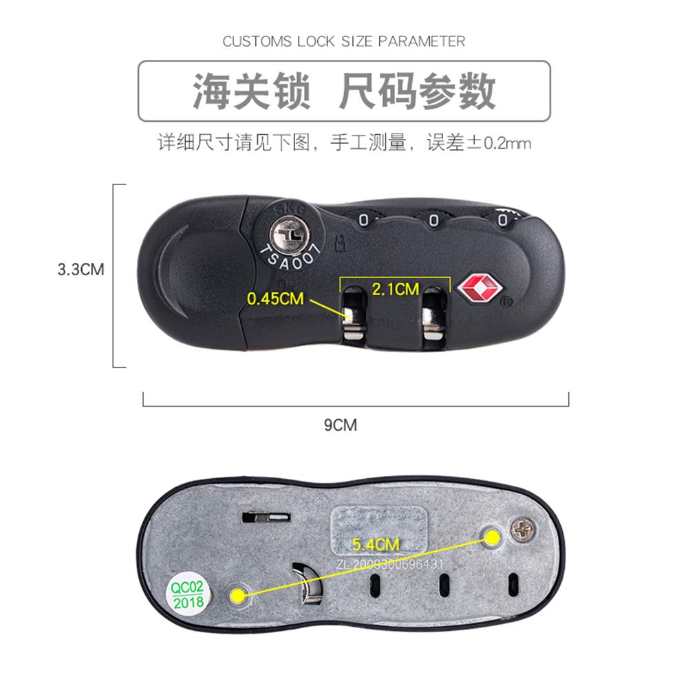 Set di una coppia lucchetti sicurezza con password tipo S017#