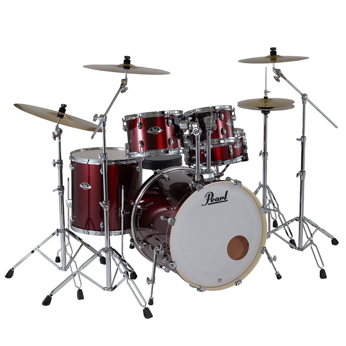 Amazon | Pearl EXX725S/C-2CSNN #760 Burgundy ドラムセット 2  