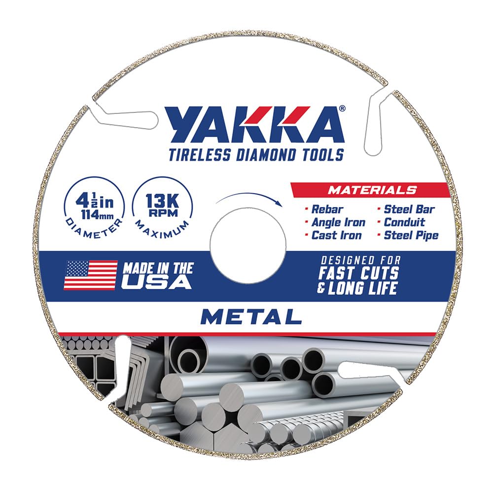 Yakka Diamond Metal Cutting Blades - Long Lasting -6