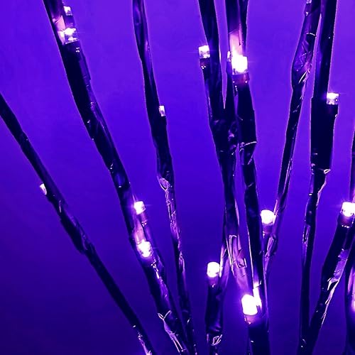 Miniatura 9 de Luz LED de rama que funciona con pilas, ramas iluminadas, jarrón, ramita de sauce iluminada, 30 pulgadas, 20 LED para decoración de Navidad, hogar,