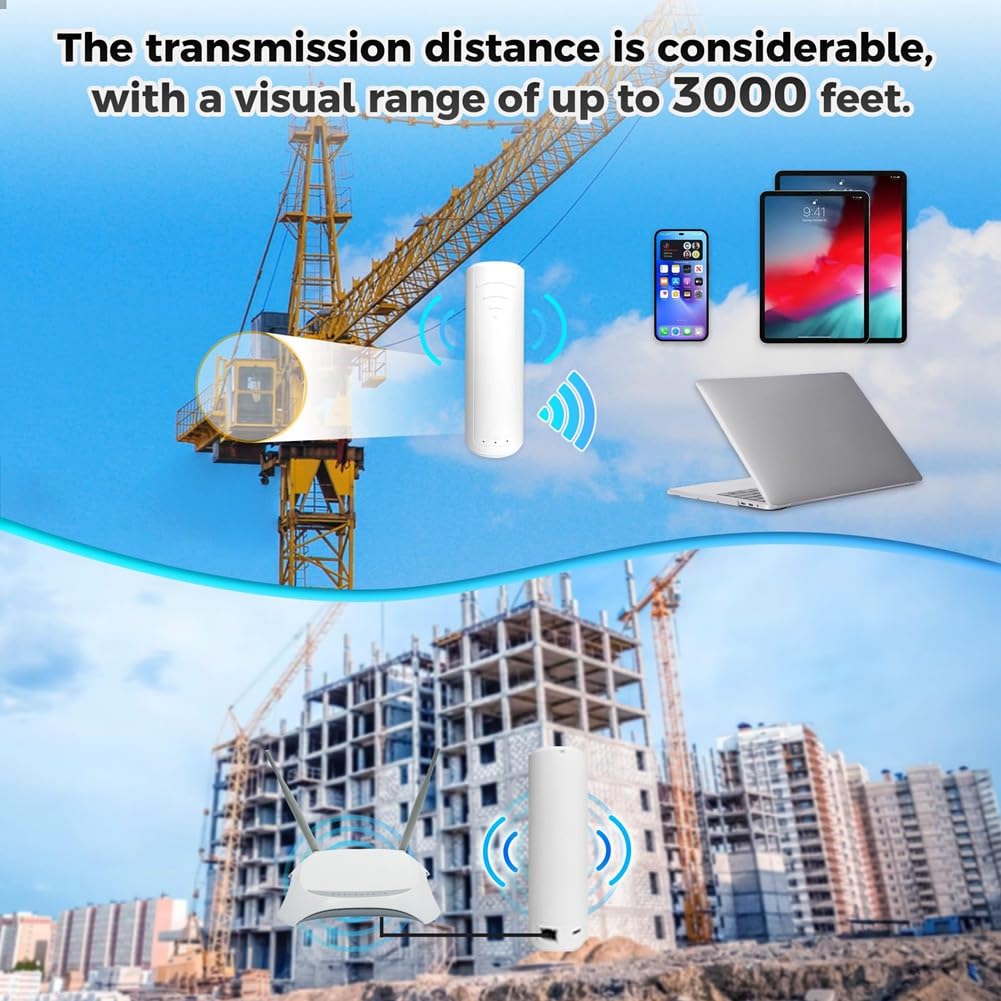 WiFi HaLow Extender, 802.11ah, Fino A 16 Mbps, Amplificatore di Segnale WiFi Extender per La Casa, Ripetitore WiFi Internet Booster