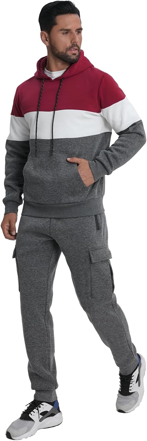 Sweatsuits for Men Tracksuits 2 Pieces Sets Hoodies Casual Sweat Suits Jogging Running Sportsuits Outfits - Image 7