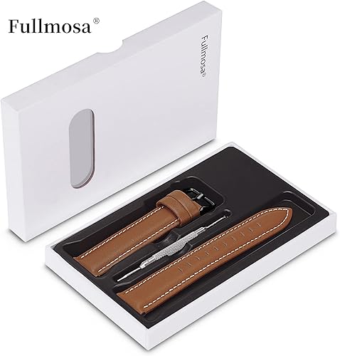 Miniatura 8 de Fullmosa Correas de reloj de cuero de 0.866 in compatibles con Samsung Galaxy Watch de 1.81 pulgadas, Galaxy Watch 3 de 1.77 pulgadas, Gear S3