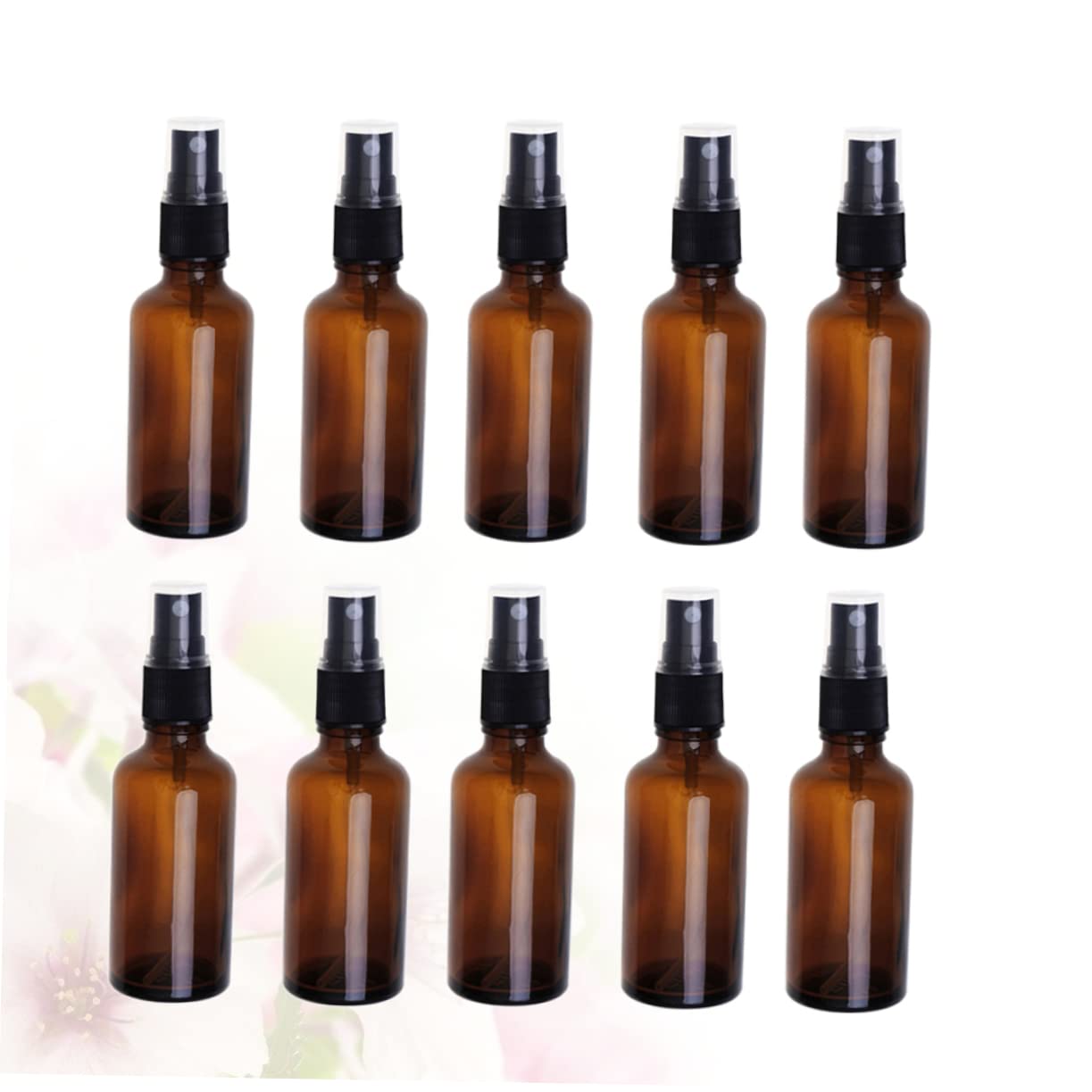 Happyyami Flaconi Spray in Vetro Marrone 20ml, Set da 20 Pezzi Riutilizzabili per Oli Essenziali e Cosmetici, Leggeri e Pratici per Viaggi e Uso Quotidiano