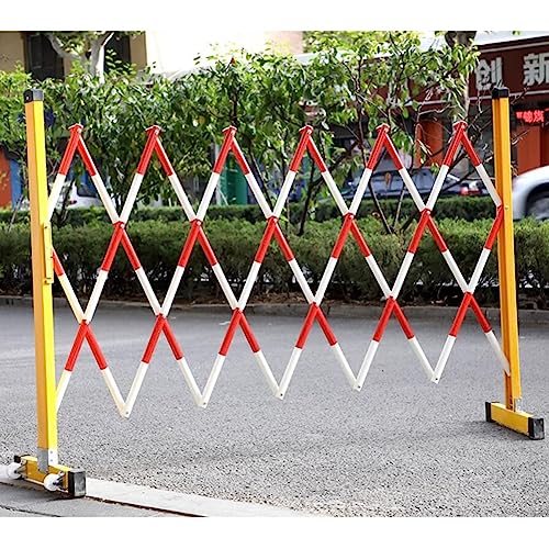 Barrière de circulation extensible rouge sur roulettes de 1,2 m pour sécurité des allées - 3