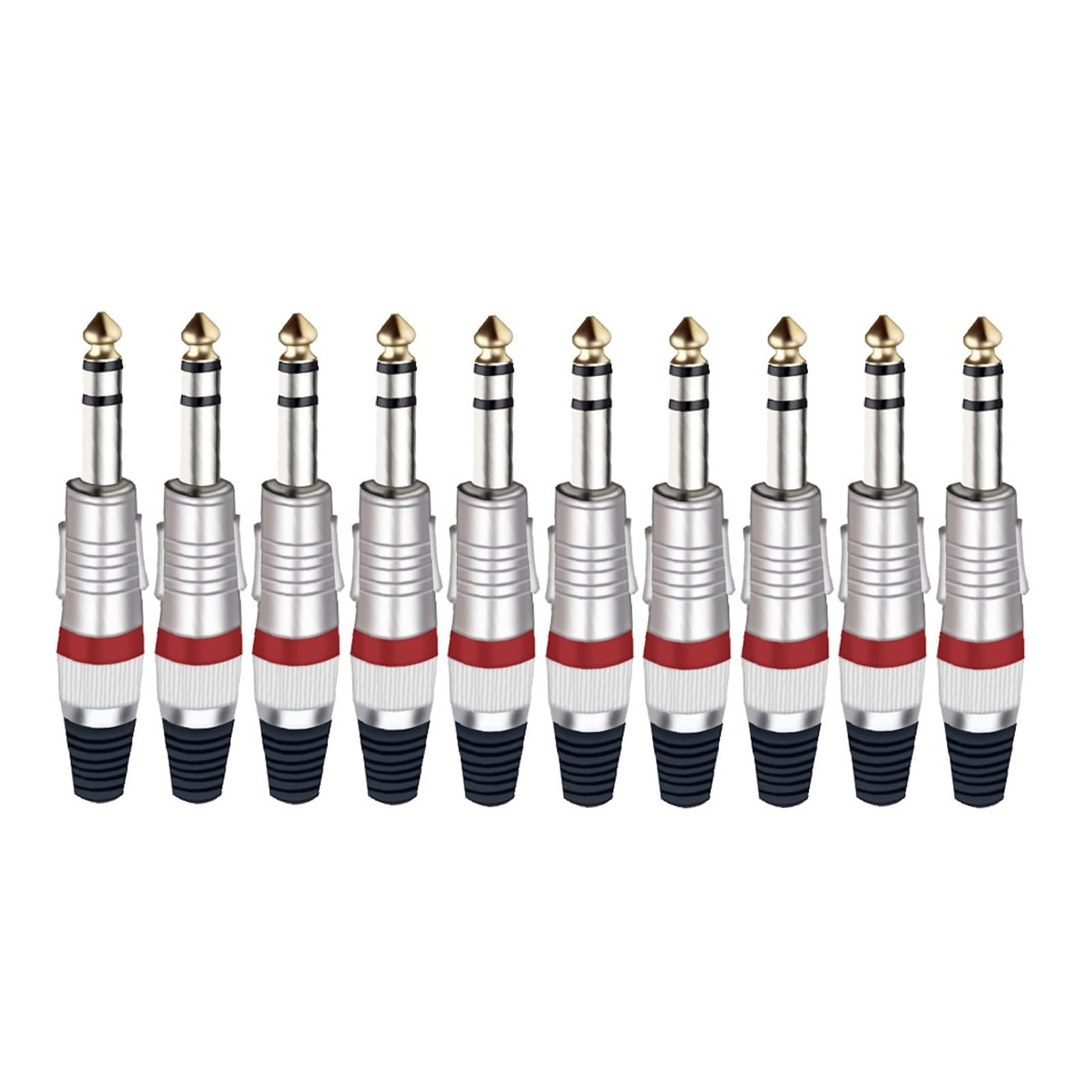 Fiche jack 6.35mm LoRier nickelée haut-parleur et microphone | Performance durable - 5