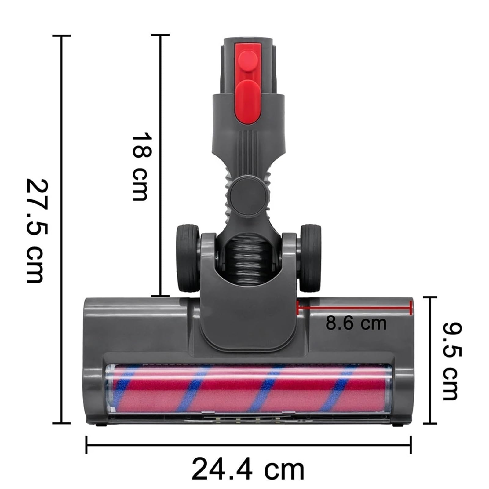 Akcesoria do narzędzi z elektryczną głowicą szczotki podłogowej, kompatybilne z odkurzaczami Dyson, V8 V7 V10 V11 V15