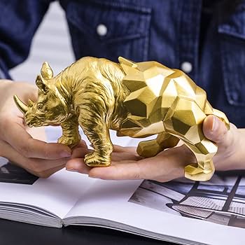 銅製 泥金 犀牛 置物 賞物 極細工 美術品 極美品 24cm x 高11cm 銅製 泥金 犀牛 置物 賞物 極細工 美術品 極美品 24cm x 高