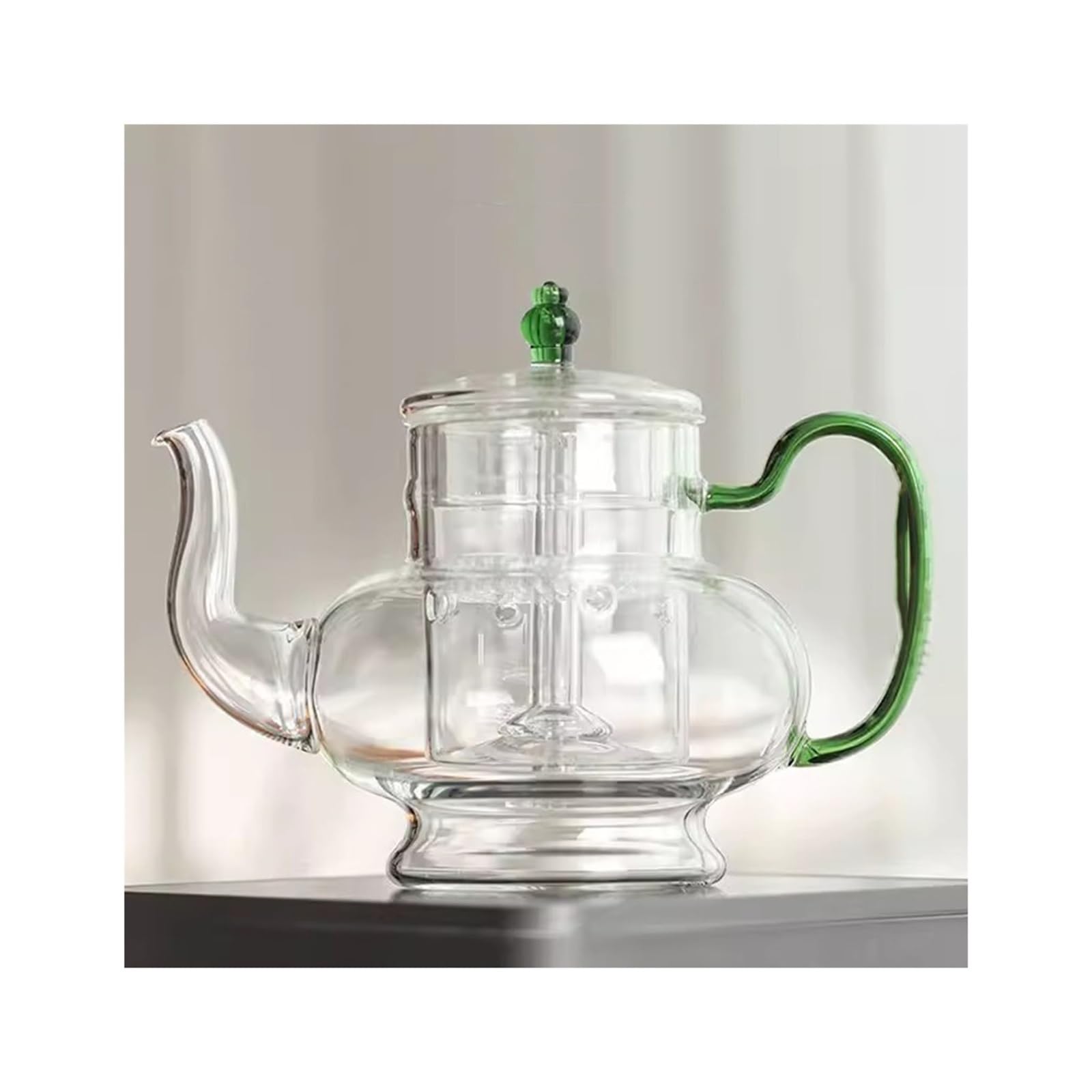 Théière en verre pour la cuisson à la vapeur au quotidien