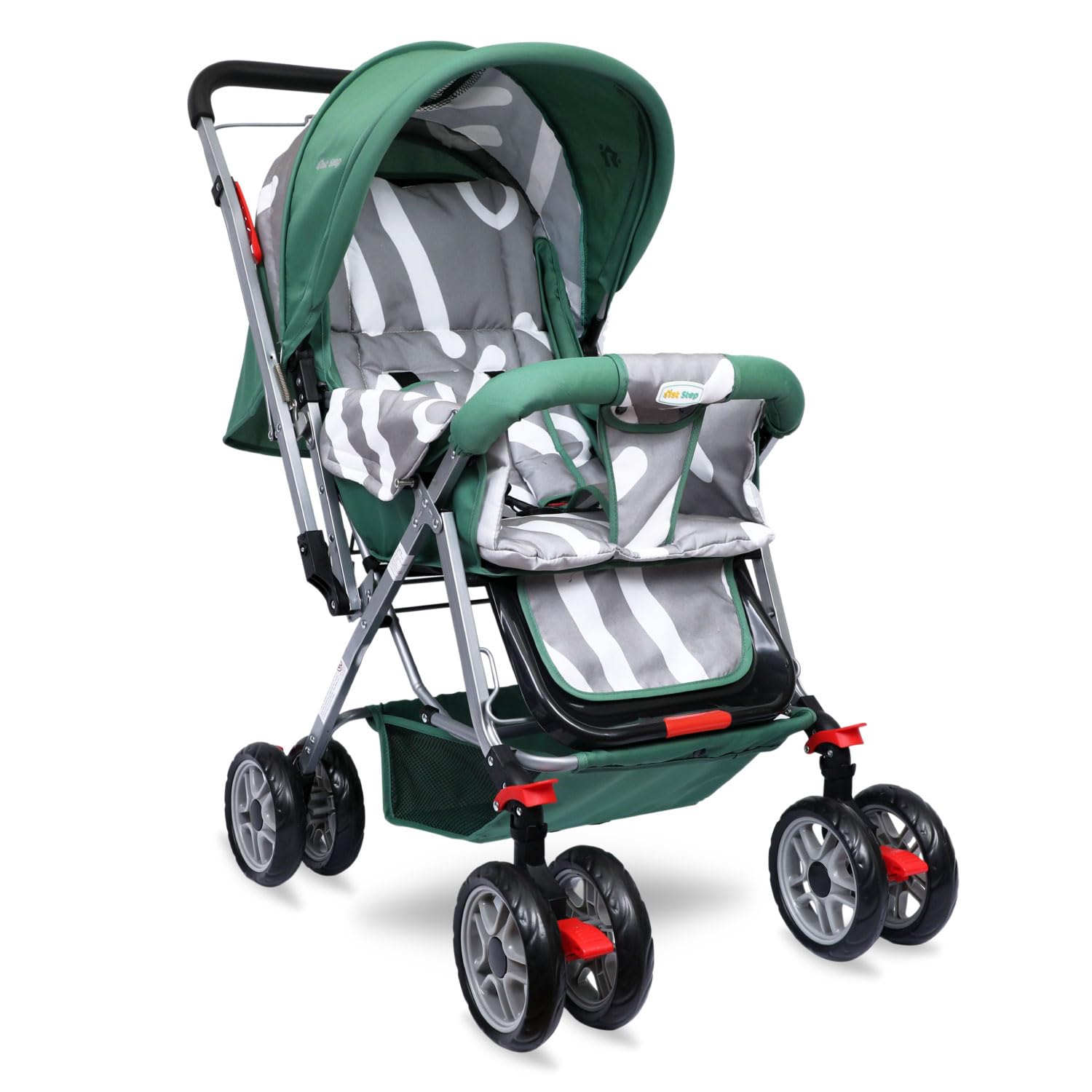 1st Step Yoyo Baby Stroller with 5 Point Safety Harness and Reversible Handlebar Stroller for Baby|Kids|Infants|New Born|Boys|Girls of 0 to 3 Years (Green)-image-17