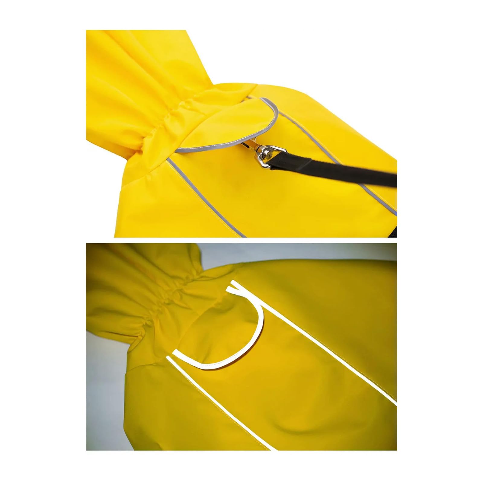 ImperméAble pour Chien Imperméable pour Chien Poncho De Pluie À Capuche Veste De Pluie Réfléchissante pour Chien Vêtements À Col Haut pour Chiens De Taille Moyenne Et Grande-noir-6xl
