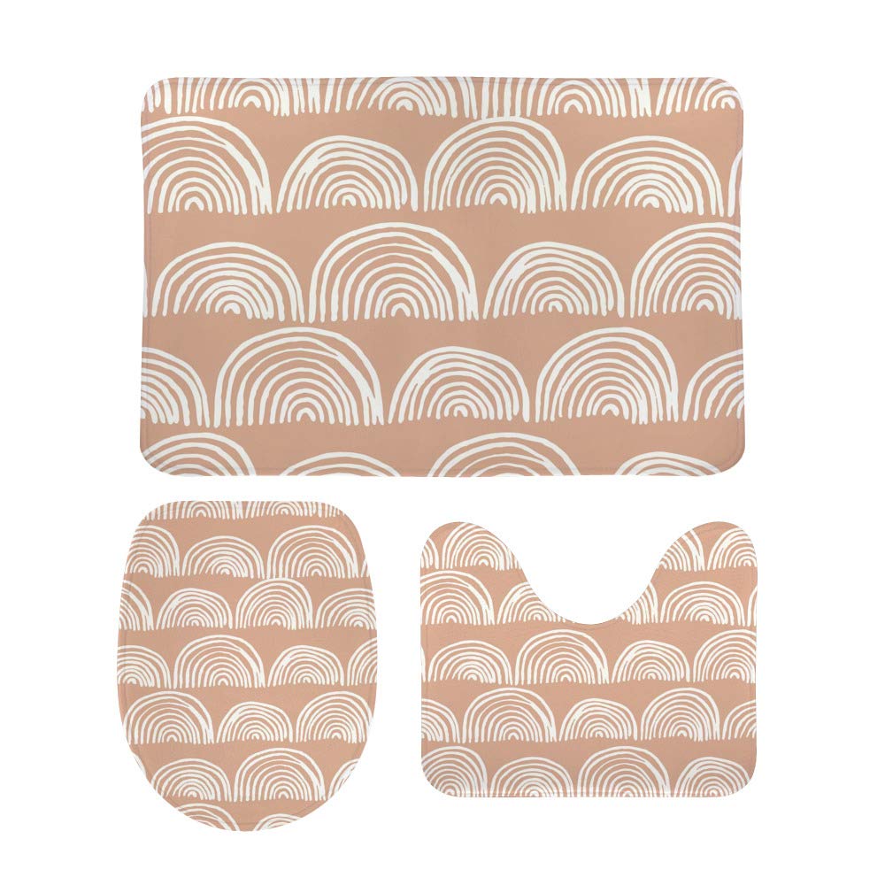 Tapis de bain antidérapant lot de 3 ultra absorbant et lavable pour toute la maison