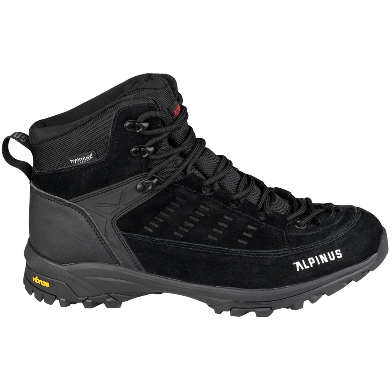 Alpinus - Buty Trekkingowe Męskie Brasil Plus M, Buty Turystyczne, Górskie, Hikingowe, czarne JS18659