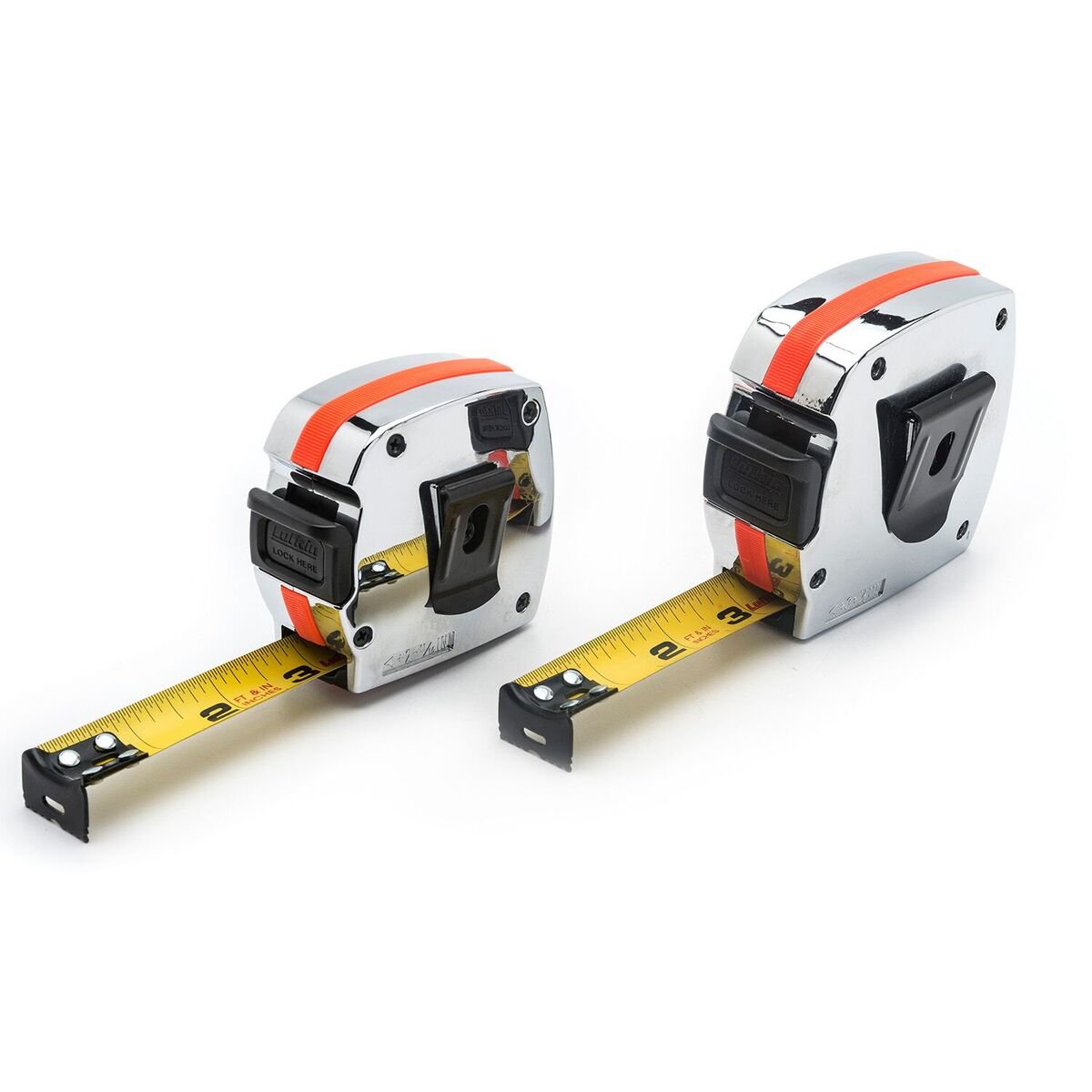 Lufkin Measuring Devices L92516A - Cinta adhesiva (2 unidades, 16 pies, 25 pulgadas), color negro