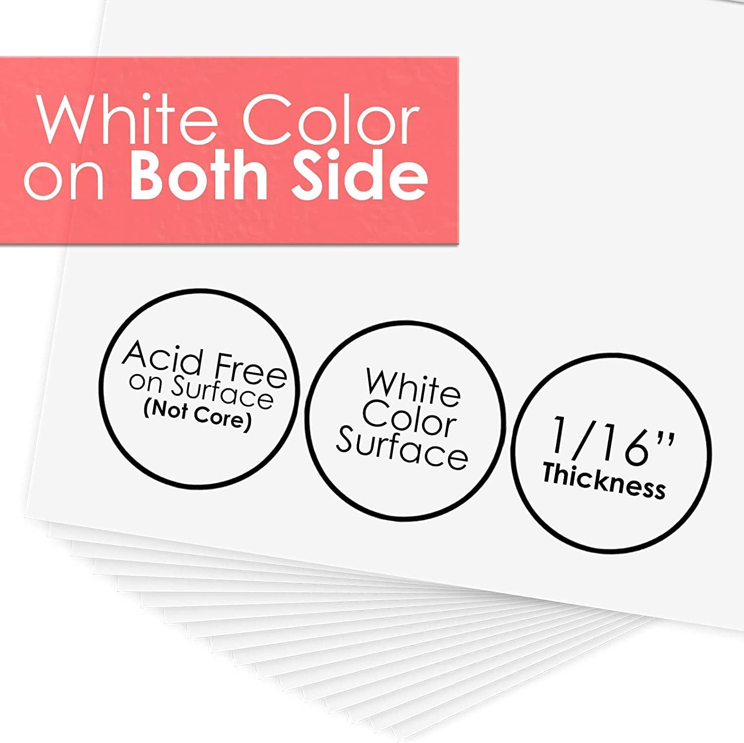 Golden State Art, 11x14 Backing Board Only, 4-Ply Thick 50 Single Backer Boards for Frame, Photo, Print - Image 2