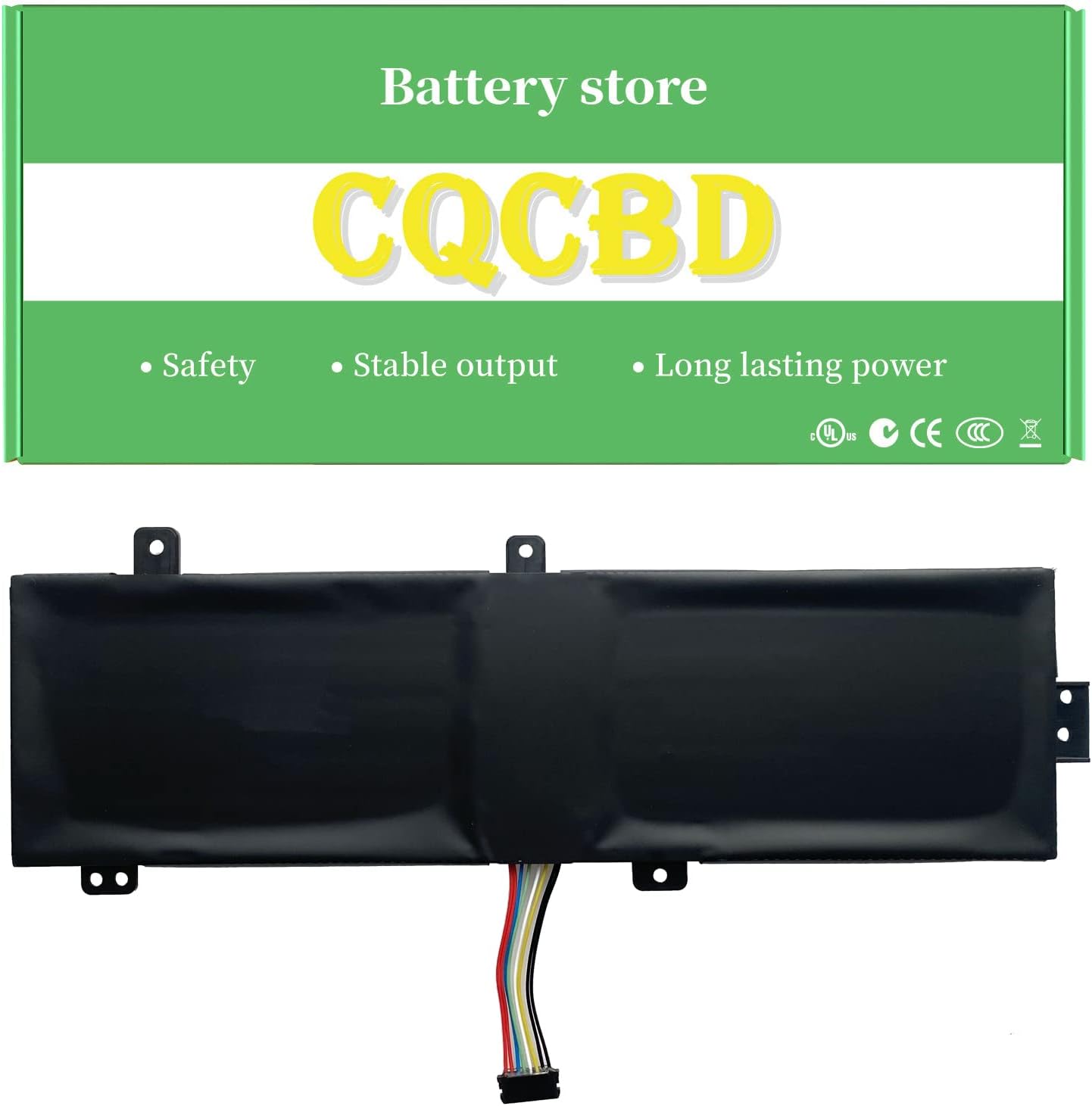 CQCQ L15L2PB4 Battery for Lenovo IdeaPad 510-15ISK 510-15IKB 310-15ABR 310-15IKB 310-15ISK Series L15L2PB5 L15C2PB5 L15M2PB5 L15M2PB3 L15C2PB3 L15C2PB7 L15S2TB0 Laptop (7.6V 30Wh/3948mAh)