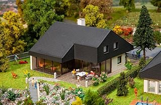 FALLER HO Scale ArchitectÃ•s House with Sheets Roof -- Mixed-Media Kit - 4-15/16 x 4-3/16 x 3-1/4