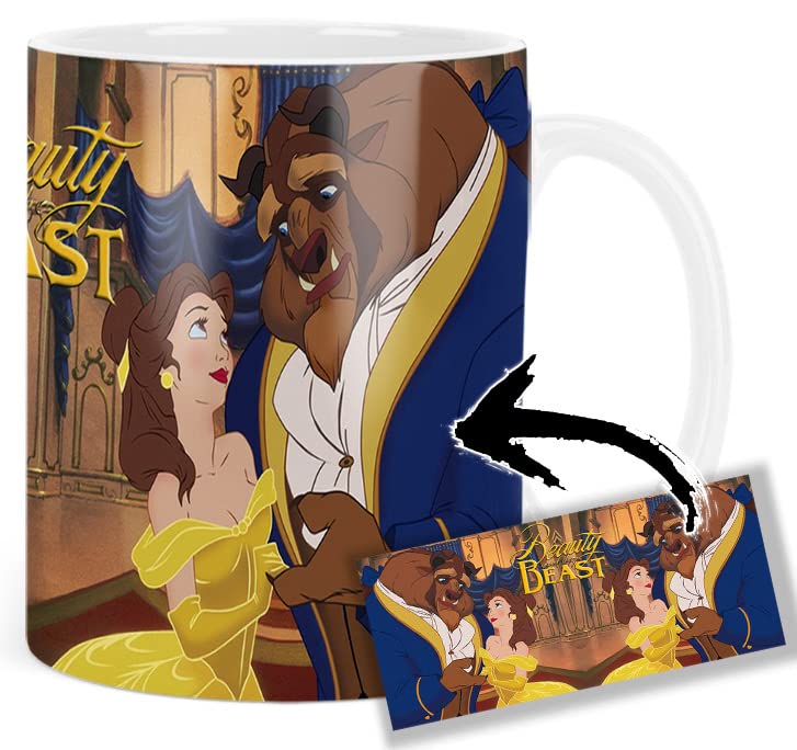 MasTazas La Bella Mug Y La Bestia Beauty And Taza Blanca The Beast Ceramica White Mug