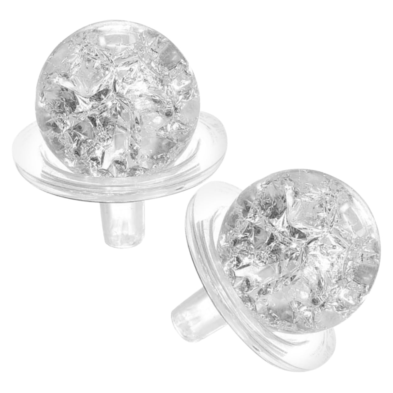 TOYANDONA 5 Sätze Glaskugel Deko Set mit Halterung Kugel und Halterungen für DIY Dekoration Aquarium Zubehör Kreative Tischdeko für Besondere Anlässe