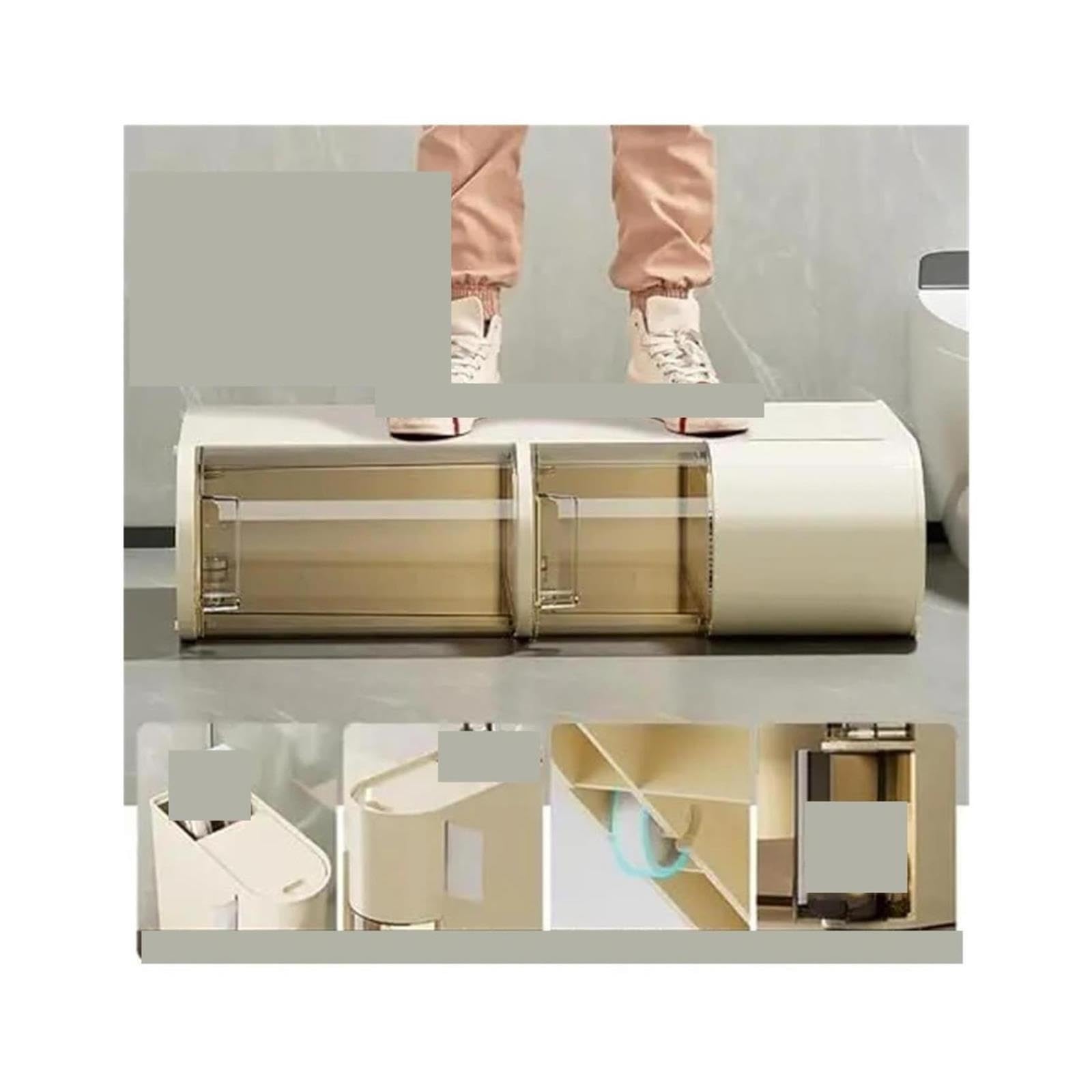 Mobile da Bagno Mobiletto portaoggetti stretto da pavimento for il bagno