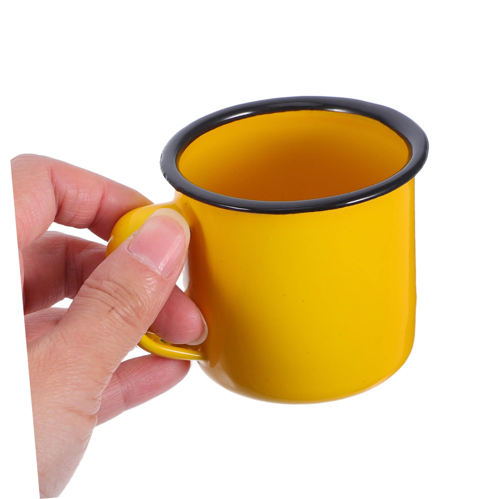balacoo 4 Stück Emaillebecher im Vintage Stil Praktische und Leicht zu Reinigende Trinkbecher aus Emaille für Familien und Cafés für Camping und Outdoor Aktivitäten