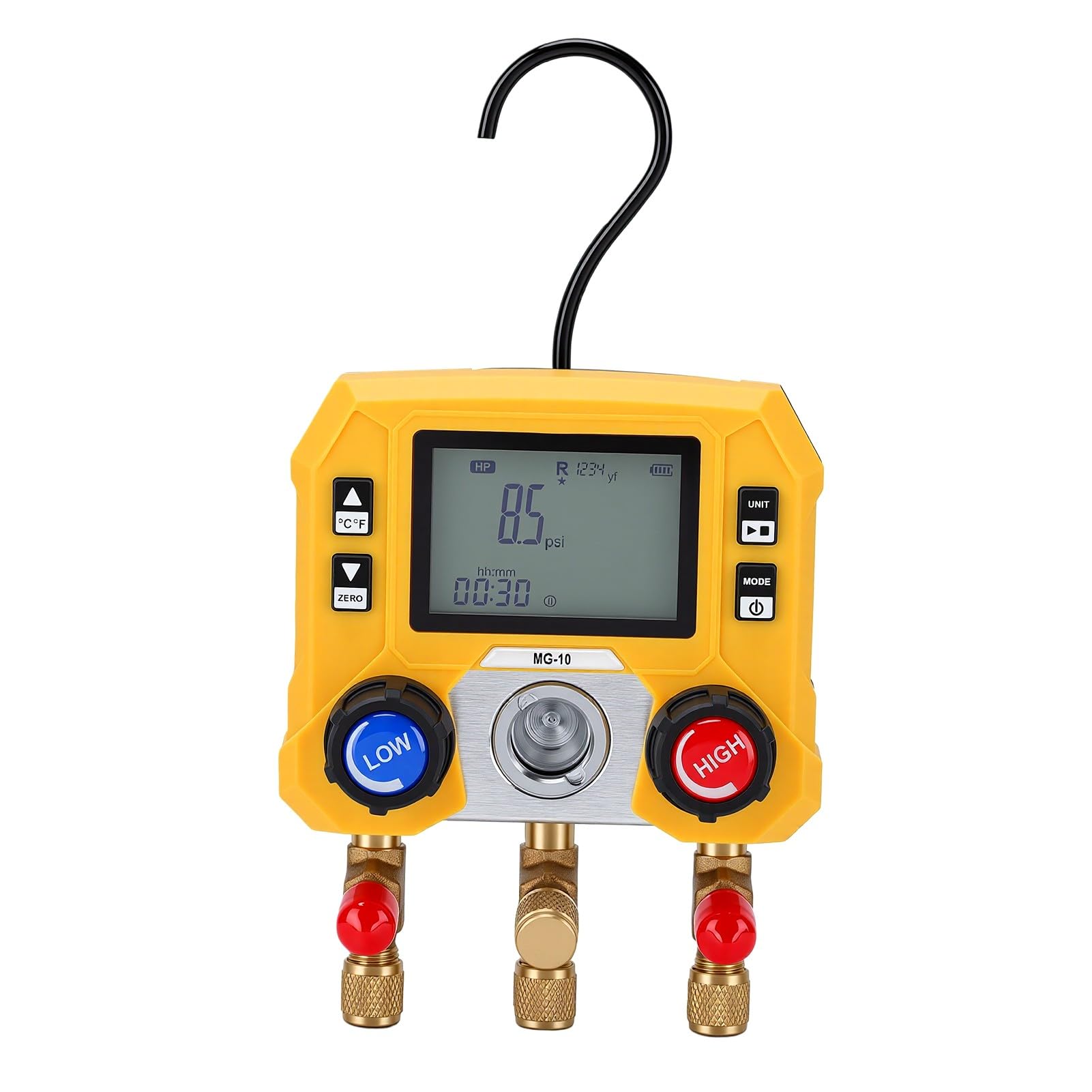 banapoy Juego de Manifold de HVAC Digital de 3 Vías
