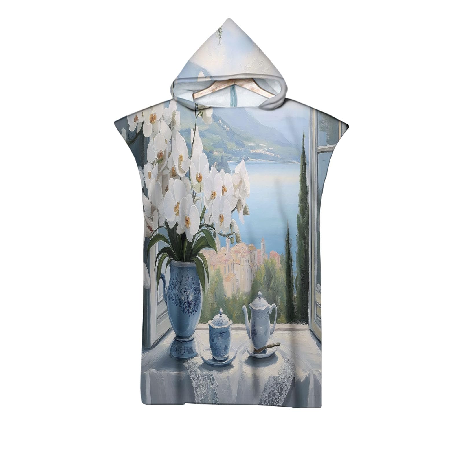 Robe poncho de plage adulte pour le surf et les sessions de sports nautiques