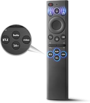 Voice Remote for Samsung-TV-Remote Replacement, Universal for 2019-2024 Samsung Smart TV Remote Control with Voice Control.No Solarcell..